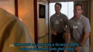 ... Scott #dwight schrute #the office #scranton #party #Steve Carell