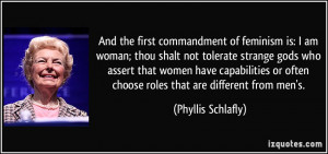 am woman; thou shalt not tolerate strange gods who assert that women ...