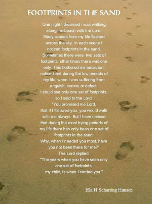 My Dad's Footprints in the Sand Prayer Journal