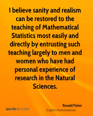 Ronald Fisher Quotes