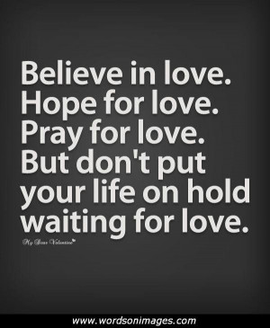 Waiting for love quotes