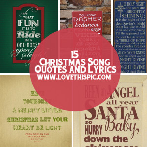 Christmas Song Quotes and Lyrics