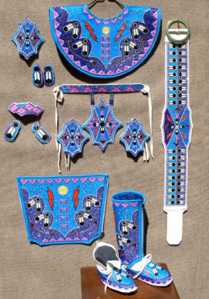 Native American Fancy Shawl Beadwork