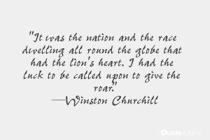 It was the nation and the race dwelling all round the globe that had ...
