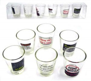 Details about 12 FUNNY SHOT GLASSES Liquor Drinking Glass Barware Bar