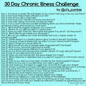 30 day chronic illness challenge