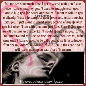 190 I Want Spend To My Life With You.