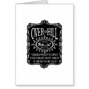 Over The Hill 50th Birthday Greeting Cards