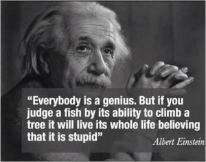 Einstein everybody is not the same