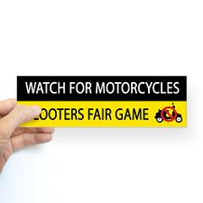 Watch for Motorcycles Bumper Bumper Sticker