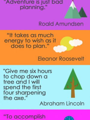 Inspirational Planning Quote Infographic