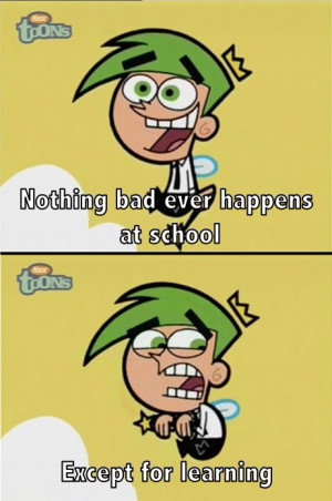 cosmo, fairly oddparents, funny, learning, nickelodeon, school