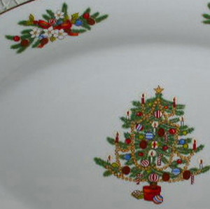 Details about Crown Ming Fine China Christmas Tree Mistletoe Cup