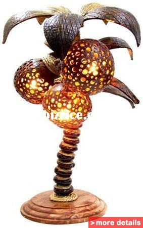 Lamp Coconut Shell Craft