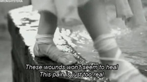 gif girl wounds life text sad music Typography lyrics cut Evanescence ...