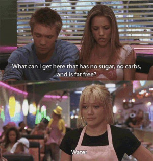 ... Duff As Samantha Offers Some Offer To The Diners In A Cinderella Story