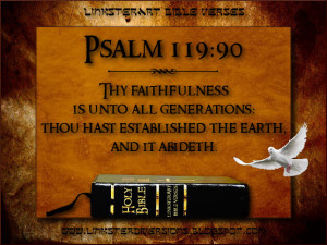 LinksterArt Bible Verses: Psalm 119:90