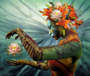 Mi corazón de mujer es rociado con el dulce néctar de sanación que ...