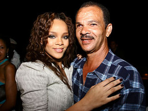 Rihanna and her father Ronald Fenty