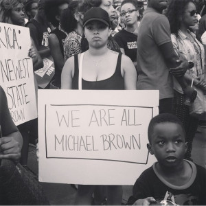 ... Women supporting Michael Brown and Ferguson, Missouri, on Instagram
