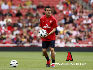9273823 - Arsenal's Francesc Fabregas during a training session at the ...