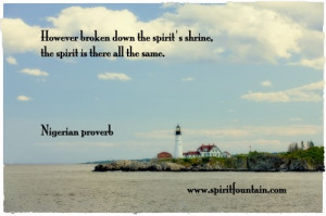 However Broken Down the Spirit’s Shrine,the spirit is there all the ...