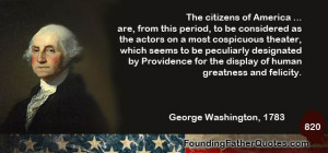 The citizens of America ... are, form this period, to be considered as ...