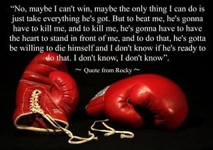 Details about ROCKY BOXING INSPIRATIONAL / MOTIVATIONAL QUOTE POSTER ...