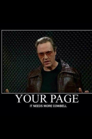 More cowbell