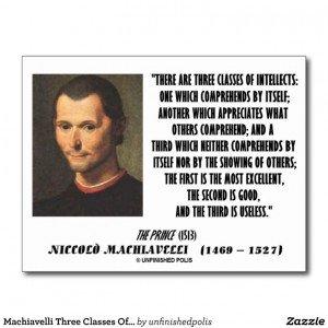 Machiavelli Ends Justifies The Means Quote Postcard from Zazzle