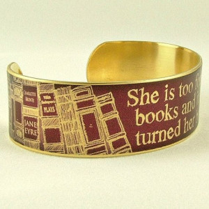 She Is Too Fond Of Books - Louisa May Alcott Literature Quote SLIM ...