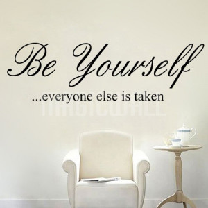 Home » Be Yourself - Quote - Wall Decals Stickers