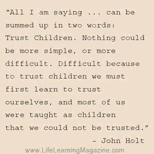 John Holt taking about trust