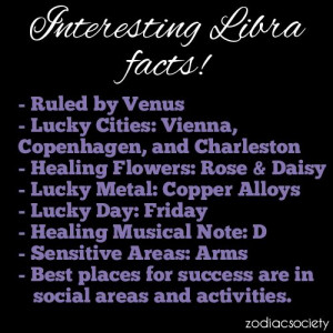 Interesting Libra Facts! I find this ironic since I'm allergic to ...