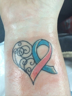Miscarriage Ribbon Tattoo