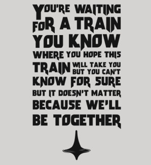 Movie Inception Quote Waiting for a train T-Shirt Tee
