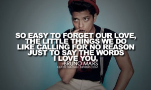 Bruno Mars Quotes About Love