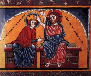 Coronation of Mary - Museu Episcopal, Vic, Spain Painting, Tempera on ...