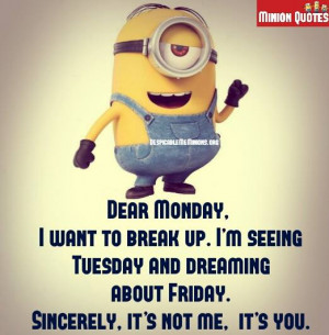 Funny Monday Quotes - Dear Monday