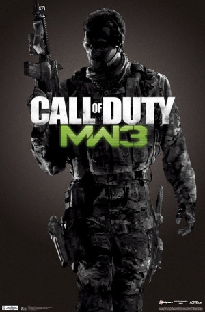 game-call-of-duty-modern-warfare-3-soap-mactavish-black-poster ...