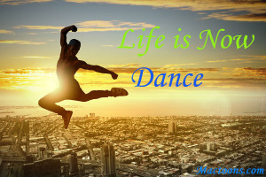 Powerful Music Quotes: Silhouette Of Dancer Jumping