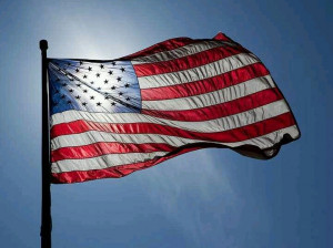 Sure I wave the American flag, do you know a better one? 