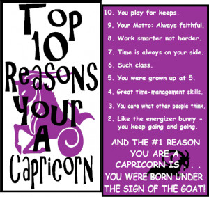 The Truth About Capricorns