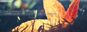 Autumn Quote Facebook Cover