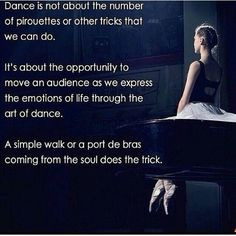 Couldn't agree more life, exact, audienc, beauti, express, ballet ...