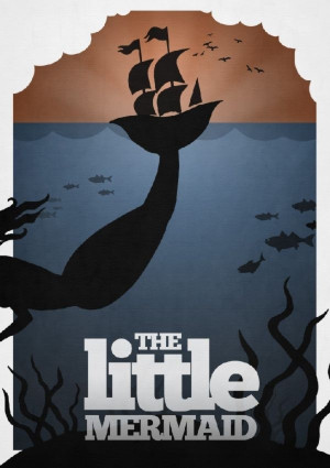 Minimalist Little Mermaid poster!