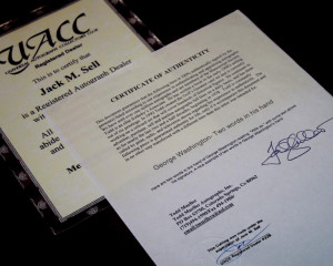 George Washington Signed In His Hand Quot The Autograph Mason Frame ...