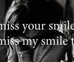 Tagged with i miss your smile