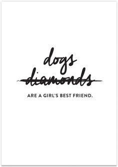 Dogs Are a Girl's Best Friend Print // Available at the Pretty Fluffy ...