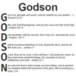 Blessing For A Godson | Acrostic blessings for Godson in the Bible ...